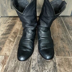 Tecovas The Jasper smooth ostrich in gunpowder size 12EE